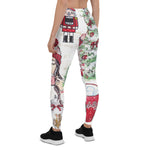 Scotstee Shop - Beautiful Red Christmas Watercolor, Gift Women's Christmas Leggings