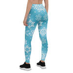Scotstee Shop - Blue snowflake pattern Holiday Women's Christmas leggings
