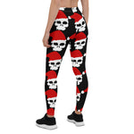 Scotstee Shop - Christmas Be Merry Funny Skull Santa Goth Pattern Xmas Women's Leggings