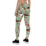 Scotstee Shop - Christmas Beagles Green Dog Lover Gift Christmas Women's Leggings