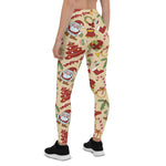 Scotstee Shop - Christmas Bells Tree and Santa Claus Gift Xmas Women's Leggings