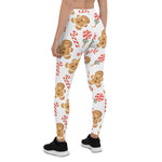 Scotstee Shop - Christmas Cute Gingerbread Man Candy Cane Pattern Gift Xmas Women's Leggings