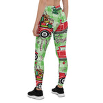 Scotstee Shop - Holiday Vintage Red Truck Merry Christmas Plaid Halloween Women's Leggings