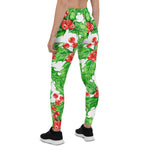 Scotstee Shop - Holly Berry Watercolor Christmas Pattern Halloween Women's Leggings