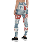 Scotstee Shop - Christmas Pattern in Patchwork style. Traditional Xmas Gift Women's Leggings