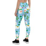Scotstee Shop - Llamas Large Christmas Baby Blue Halloween Women's Leggings