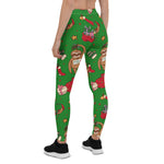 Scotstee Shop - Lovely Christmas Sloth pattern Green Halloween Women's Leggings