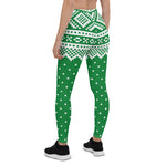 Scotstee Shop - Mariusgenser Sweater Pattern Green Halloween Women's Leggings