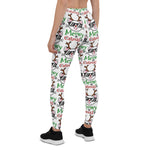 Scotstee Shop - Meowy Catmas Christmas Kitty Cat Red Nose Reindeer Halloween Women's Leggings