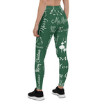 Scotstee Shop - Merry Christmas Pattern Green Halloween Women's Leggings