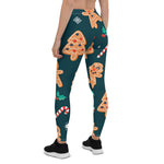 Scotstee Shop - Modern Watercolor Christmas Holiday Cookie Pattern Halloween Women's Leggings