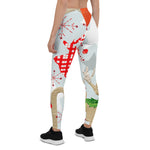 Scotstee Shop - Christmas Reindeer Seamless Pattern Winter Holiday Vintage Women Christmas Leggings