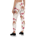 Scotstee Shop - Christmas Reindeer with Christmas Hat Gift Xmas Women Christmas Leggings