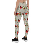 Scotstee Shop - Christmas Retro Santa and Reindeer Funny Xmas Gift Women Christmas Leggings