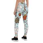Scotstee Shop - Christmas Seamless Pattern with Cartoon Hamster Women Christmas Leggings