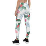 Scotstee Shop - Christmas Snowflakes Mistletoe Hearts with Holly and Berries Xmas Gift Women Christmas Leggings