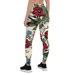 Mother's Day Gift, Mother's Day Leggings Abstract Solid Flowers Arrangement Women's Leggings
