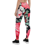 Mother's Day Gift, Mother's Day Leggings Beautiful Red Roses Garden Vintage Women's Leggings