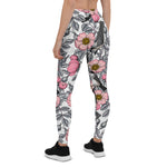 Mother's Day Gift, Mother's Day Leggings Chickadees in the Wild Rose Women's Leggings
