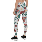 Mother's Day Gift, Mother's Day Leggings Christmas Roses Berries Floral Women's Leggings