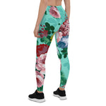 Mother's Day Gift, Mother's Day Leggings Colorful Roses & Flowers Garden Women's Leggings