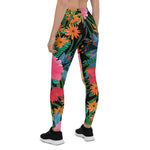 Mother's Day Gift, Mother's Day Leggings Elegant Pink watercolor Floral Bouquet Women's Leggings
