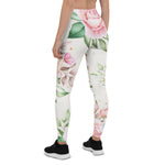 Mother's Day Gift, Mother's Day Leggings Floral Pattern Pink Rose Women's Leggings