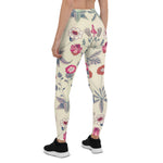 Mother's Day Gift, Mother's Day Leggings Floral Pattern Red Women's Leggings