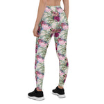 Mother's Day Gift, Mother's Day Leggings Floral Pattern Tissue Women's Leggings