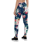Mother's Day Gift, Mother's Day Leggings Floral pattern with roses and small flowers with vintage flower Women's Leggings