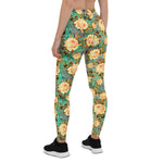 Mother's Day Gift, Mother's Day Leggings Floral Rose Flower Gadern Women's Leggings