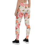 Mother's Day Gift, Mother's Day Leggings Floral Rose Flower Watercolor Women's Leggings
