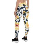 Mother's Day Gift, Mother's Day Leggings Floral seamless pattern with Roses Flower Women's Leggings