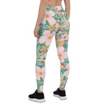 Mother's Day Gift, Mother's Day Leggings Gouache seamless Spring Flower pattern Women's Leggings