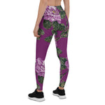 Mother's Day Gift, Mother's Day Leggings Pink Tapestry Roses Women's Leggings