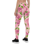 Mother's Day Gift, Mother's Day Leggings Pink Watercolor Roses pattern Women's Leggings