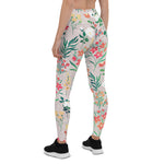 Mother's Day Gift, Mother's Day Leggings Pretty Flower Watercolor Floral Botanical Women's Leggings