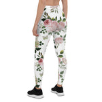 Mother's Day Gift, Mother's Day Leggings Romantic Pink Roses Floral Women's Leggings