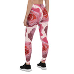 Mother's Day Gift, Mother's Day Leggings RosaCartoonus Romantic Watercolor Roses Women's Leggings