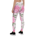 Mother's Day Gift, Mother's Day Leggings Rose Floral Pattern Women's Leggings
