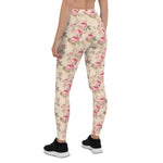 Mother's Day Gift, Mother's Day Leggings Roses Vintage Flowers Women's Leggings