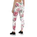 Mother's Day Gift, Mother's Day Leggings Scatter Pink Roses Pattern Women's Leggings