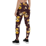 Mother's Day Gift, Mother's Day Leggings Seamless Floral Pattern Watercolor Blossom Roses Women's Leggings