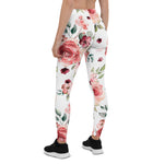 Mother's Day Gift, Mother's Day Leggings Spring Flowers and Leaves Women's Leggings