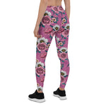 Mother's Day Gift, Mother's Day Leggings Summer bouquets Rose and Wild Rose Women's Leggings