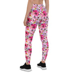Mother's Day Gift, Mother's Day Leggings Summer Watercolor Floral Pattern Women's Leggings
