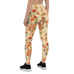 Mother's Day Gift, Mother's Day Leggings Vintage Floral pattern with Roses Watercolor Women's Leggings