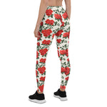 Mother's Day Gift, Mother's Day Leggings Vintage Pattern With Roses Women's Leggings