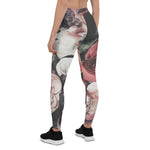 Mother's Day Gift, Mother's Day Leggings Vintage Roses Bouquet Flower Women's Leggings
