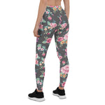 Mother's Day Gift, Mother's Day Leggings Vintage Tropical Rose Flower pattern Women's Leggings